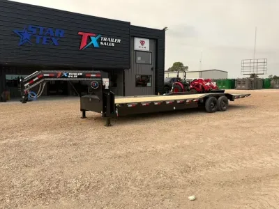 East Texas Trailers 102" X 28' GOOSENECK FULL POWER TILT DECK