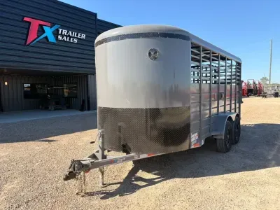 East Texas Trailers 6.8” X 16' BUMPER PULL LIVESTOCK TRAILER