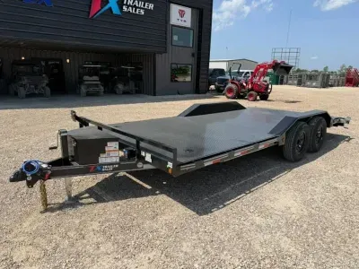 East Texas Trailers 102" X 20' STEEL FLOOR CAR HAULER 12K