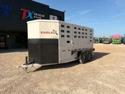 RawMaxx 6' X 8" 16' BUMPER PULL LIVESTOCK TRAILER 10K