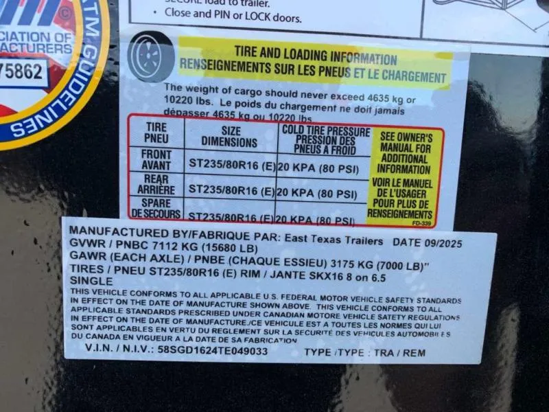 new Dump Trailers East Texas Trailers  for sale, in Petty, TX Thumbnail 12