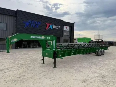 INDUSTRAIS AMERICA 40' DUAL TANDEM DOUBLE DROP HAY TRAILER WITH 10K AXLES