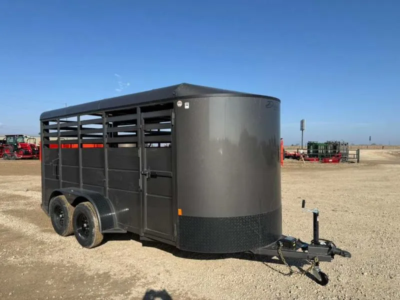 Delta Manufacturing, Inc. 6'6" X 16' 500 ES SERIES DELTA BUMPER PULL LIVESTOCK TRAILER