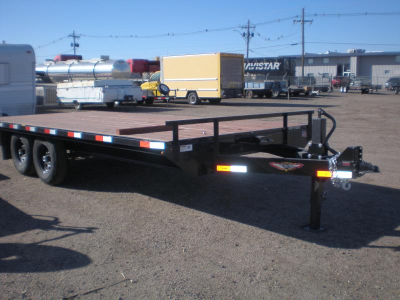 2019 HH 102X18 Deckover Flatbed Trailer w/Ramps 14K 2019 HH 102X18 Deckover Flatbed Trailer w/Ramps 14K