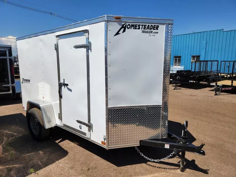 2026 Homesteader 5x8 Enclosed Cargo Trailer - V Nose, Ramp Door (42912)