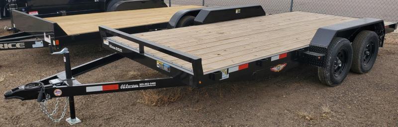 2021 H and H 82x16 Flatbed Car Hauler Trailer - No Dovetail 2021 H and H 82x16 Flatbed Car Hauler Trailer - No Dovetail