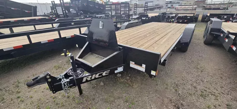 2026 Rice 82x18 Flatbed Car Hauler No Dovetail (30359)