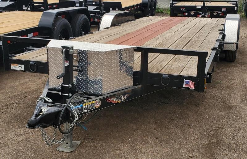 2018 H and H 82x22 Flatbed Car Hauler Trailer - Dovetail 2018 H and H 82x22 Flatbed Car Hauler Trailer - Dovetail