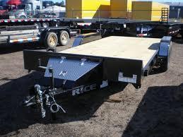 2025 Rice 7X20 Flatbed Car Hauler Trailer w/Dovetail