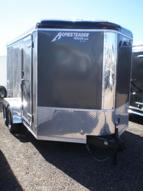 2022 Homesteader 7x12 Enclosed Cargo Trailer VNose Trailers in