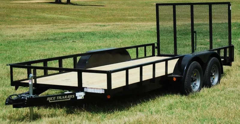 2026 Rice 82x16 Utility Trailer w/ Ramp Gate