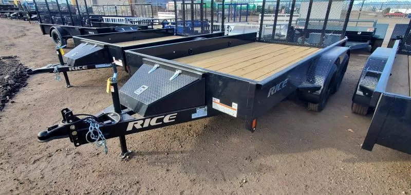 2026 Rice 76x12 "Stealth" Model Tandem Utility Trailer (60751)