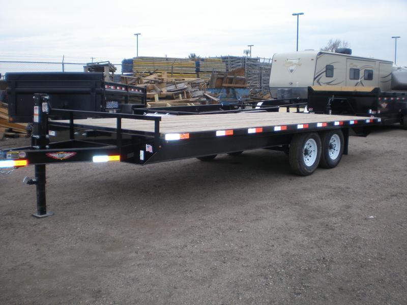 2022 H & H 102X20 Deckover Flatbed Trailer 10K 2022 H & H 102X20 Deckover Flatbed Trailer 10K