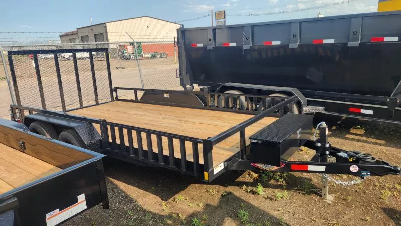 2025 H&H Trailers H8214TSHATV-070 ATV Trailer Black (09113)