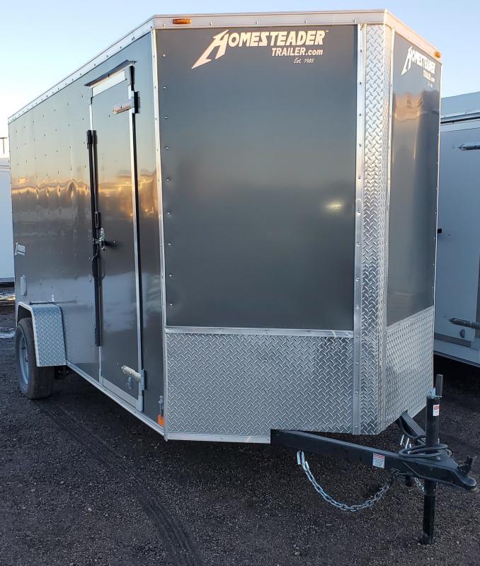2022 Homesteader 5x8 Enclosed Cargo Trailer V Nose, Double Door