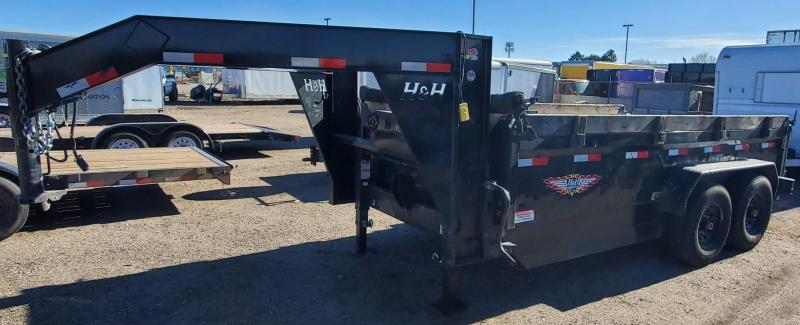 2019 H and H Trailer H8314DBW-GN-140 Dump Trailer 2019 H and H Trailer H8314DBW-GN-140 Dump Trailer