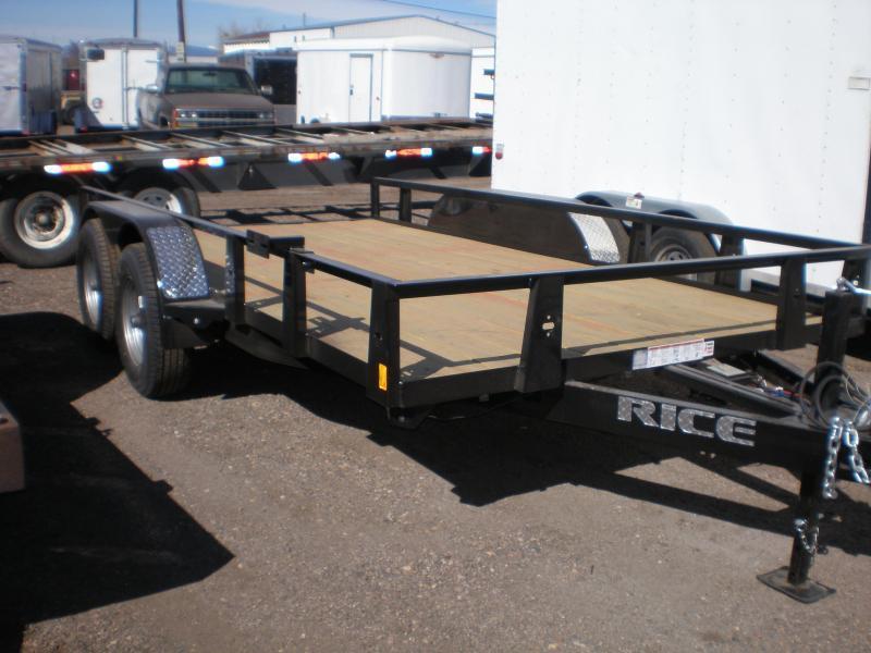 10K Rice 82x14 Utility Trailer - No Gate 10K Rice 82x14 Utility Trailer - No Gate