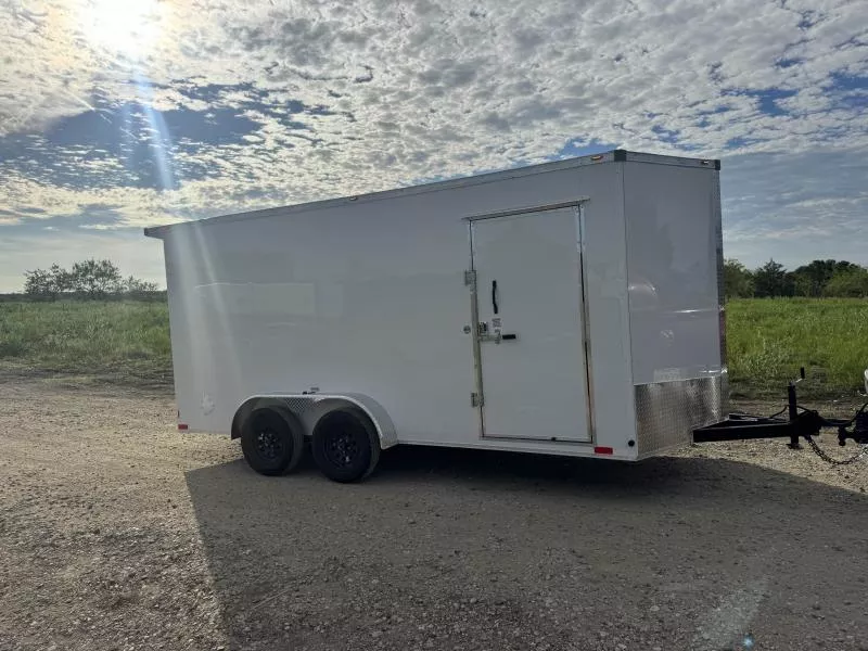 2025 TrueBlue 16’x7’x7’ Enclosed Cargo Trailer Rubber Floor