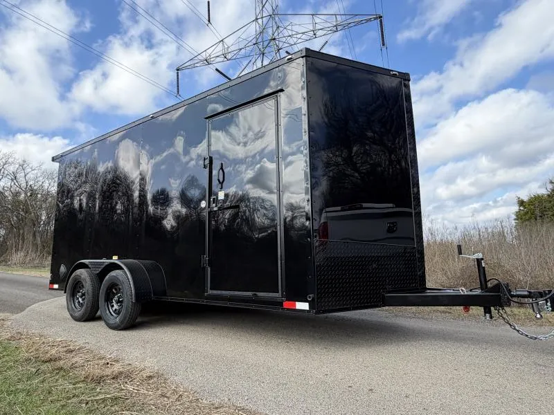 2026 TrueBlue 16x7x7 Blackout Enclosed Cargo Trailer