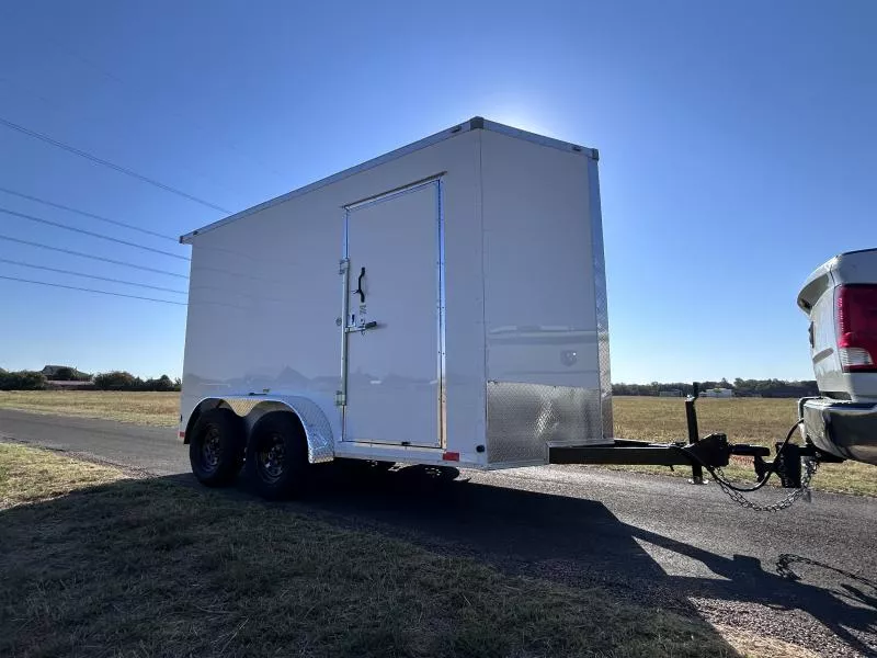 2026 TrueBlue 12x6x7 White Cargo Trailer