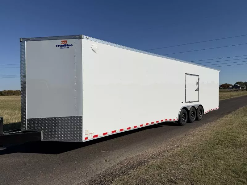 2026 TrueBlue 32x8.5x7 Triple Axle Enclosed Car Hauler