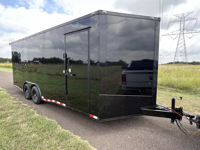 2025 TrueBlue 20’x8.5’x7’ Blackout Enclosed Cargo Car Hauler Trailer