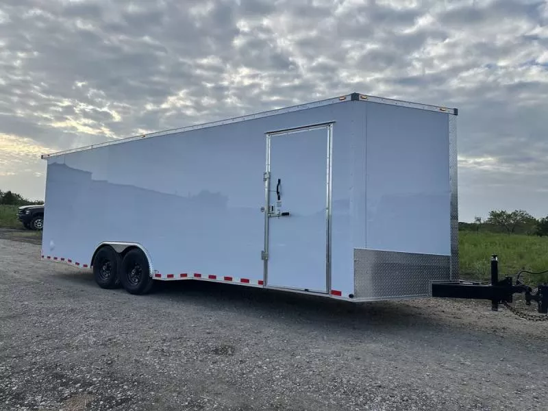 2025 TrueBlue 24’x8.5’x7’ Enclosed Cargo Car Hauler Trailer