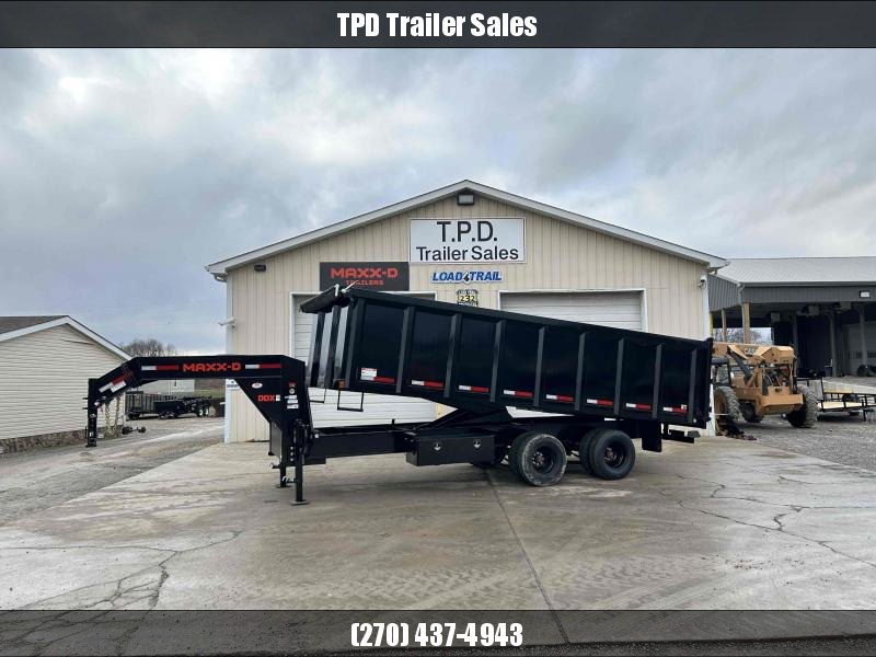 2023 MAXXD 96" X 20' 22K Gooseneck Dump Trailer Living Quarter
