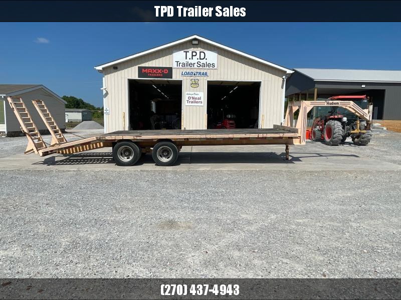 1997 Hudson Brothers 8'x23' 18k Gooseneck Flatbed Trailer 1997 Hudson Brothers 8'x23' 18k Gooseneck Flatbed Trailer