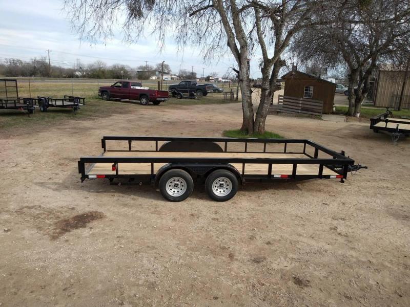 83 X 18 Tandem Axle Utility Trailer w/ Brakes & Ramps 83 X 18 Tandem Axle Utility Trailer w/ Brakes & Ramps