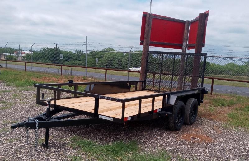 78 X 14 Tandem Axle Gated Utility Trailer 78 X 14 Tandem Axle Gated Utility Trailer