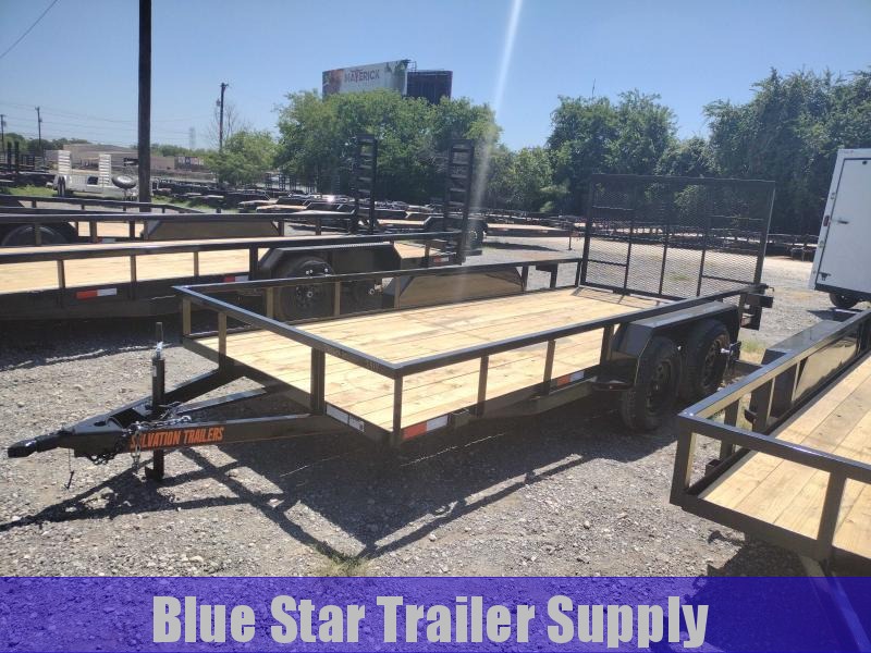 83 X 16 Tandem Axle Gated Utility Trailer w/ Electric Brakes 83 X 16 Tandem Axle Gated Utility Trailer w/ Electric Brakes