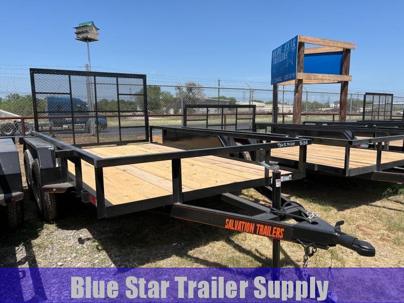 78 X 12 Tandem Axle Gated Utility Trailer 78 X 12 Tandem Axle Gated Utility Trailer