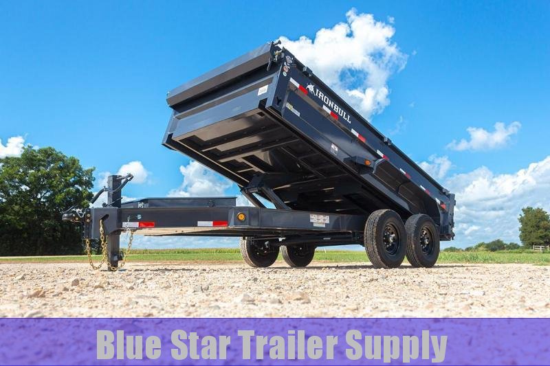 7 X 14 Bumper Pull Dump Trailer - Iron Bull DWB 14k 7 X 14 Bumper Pull Dump Trailer - Iron Bull DWB 14k