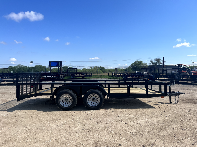 76 x 16 Tandem Axle Dovetail Gated Utility Trailer - C7616TD