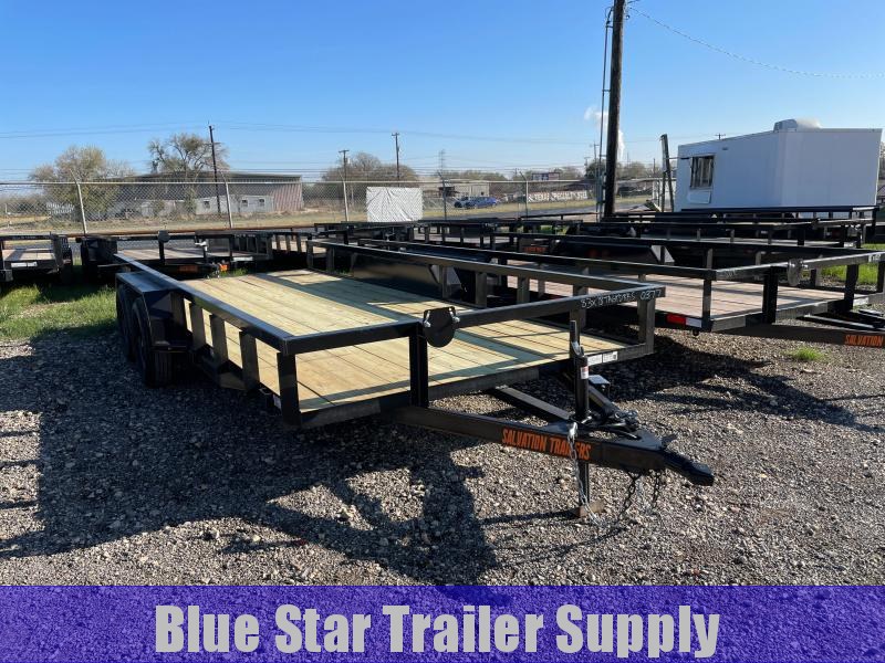 83 X 18 Tandem Axle Utility Trailer w/ Brakes & Ramps 83 X 18 Tandem Axle Utility Trailer w/ Brakes & Ramps