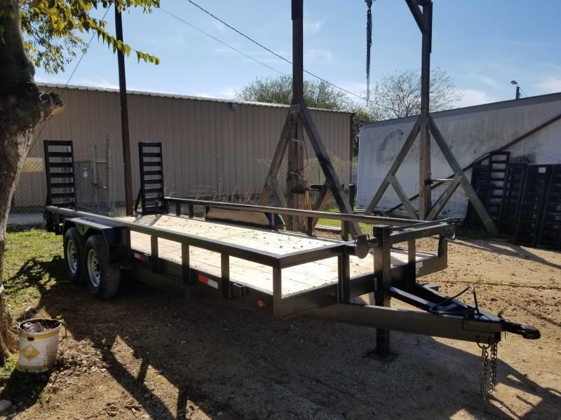 83 X 20 Heavy Duty Utility Trailer w/ Slide-in Ramps 83 X 20 Heavy Duty Utility Trailer w/ Slide-in Ramps