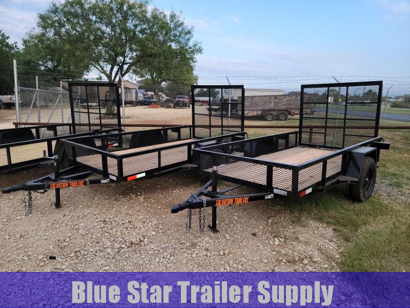 5 X 10 Single Axle Gated Trailer w/ Mesh Sides 5 X 10 Single Axle Gated Trailer w/ Mesh Sides
