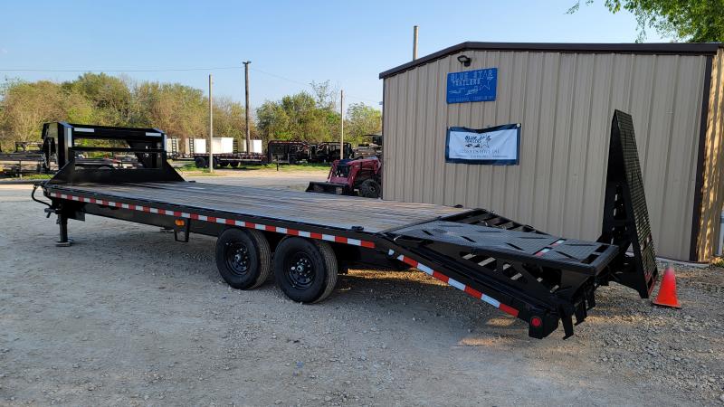 102 X 20+5 Gooseneck Deckover Equipment Trailer w/ 5ft Dovetail & Rampage Ramps - FDG0225N