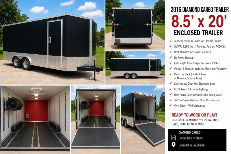 2016 Diamond Cargo 8.5x20' General Trailers