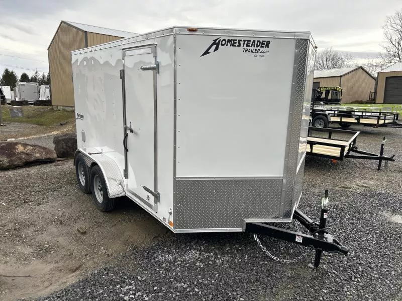 2026 Homesteader 7x12 Intrepid tandem sd Double Door Enclosed Cargo Trailer