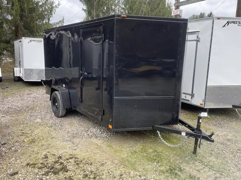 2026 Homesteader Inc. 7x12 intrepid blackout single axle ramp Enclosed Cargo Trailer