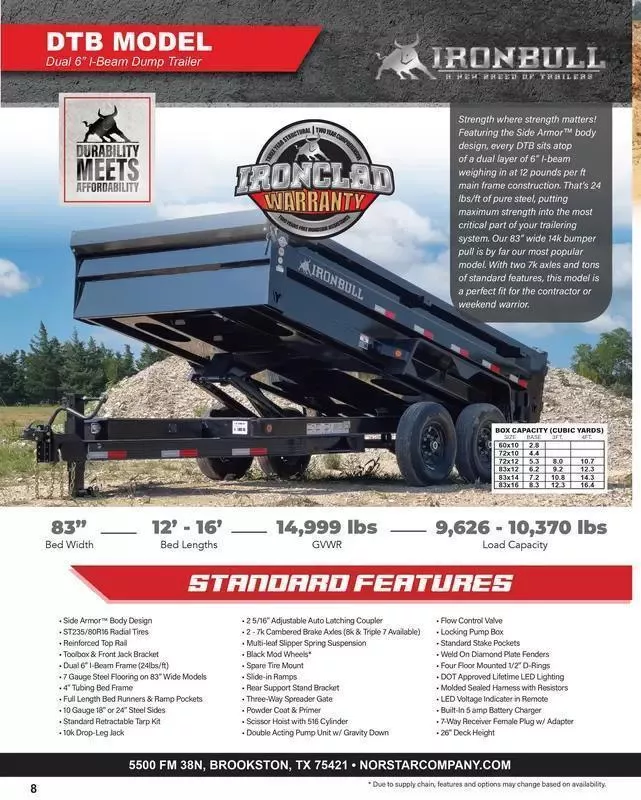 new Dump Trailers Norstar  for sale, in Coeburn, VA Thumbnail 4