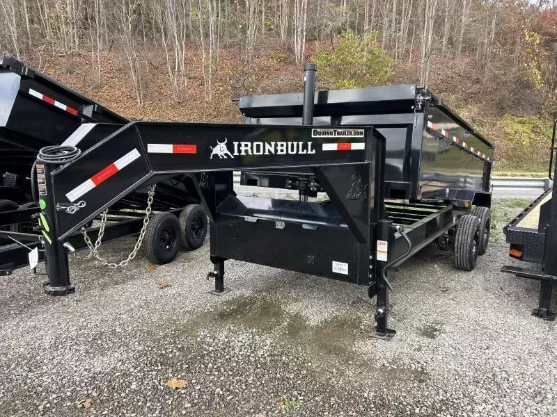 2026 Norstar IRONBULL SERIES 83x16DHG 22K Gooseneck 3ft sides hydra front jacks Dump Trailer