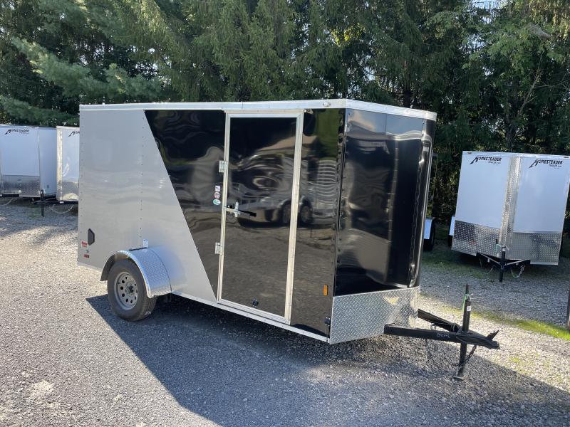 2022 Continental Cargo 6x12 V-Nose Side Door Ramp Door two tone Enclosed Cargo Trailer 2022 Continental Cargo 6x12 V-Nose Side Door Ramp Door two tone Enclosed Cargo Trailer