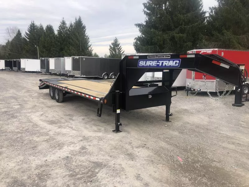 2026 Sure-Trac 25ft 20+5 15K Gooseneck w/full width ramps Equipment Trailer