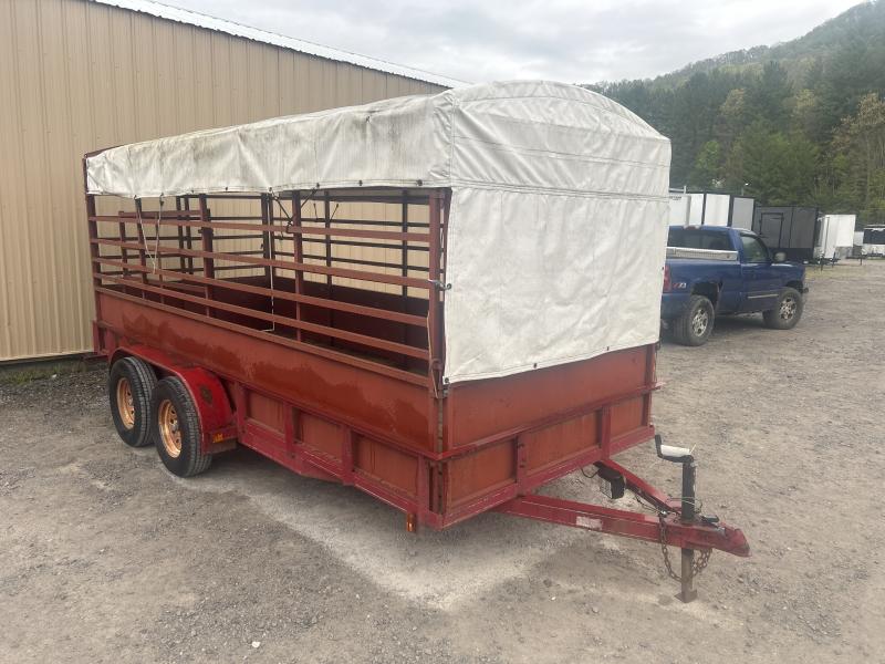 2006  *Used 2006* 76x16 Utility w/Cattle Rack insert Stock / Stock Combo Trailer