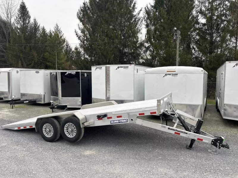 2026 Sure-Trac 82x20 All Aluminum Power Tilt 14k Equipment Trailer
