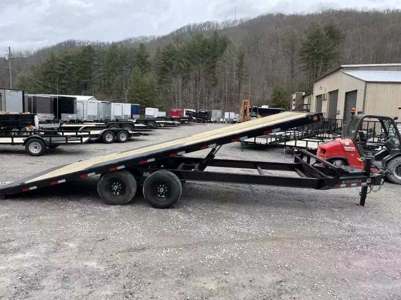 2026 Norstar/Ironbull 102x22 14K Bumper/Pintle Power Hydraulic Tilt Deckover Equipment Trailer