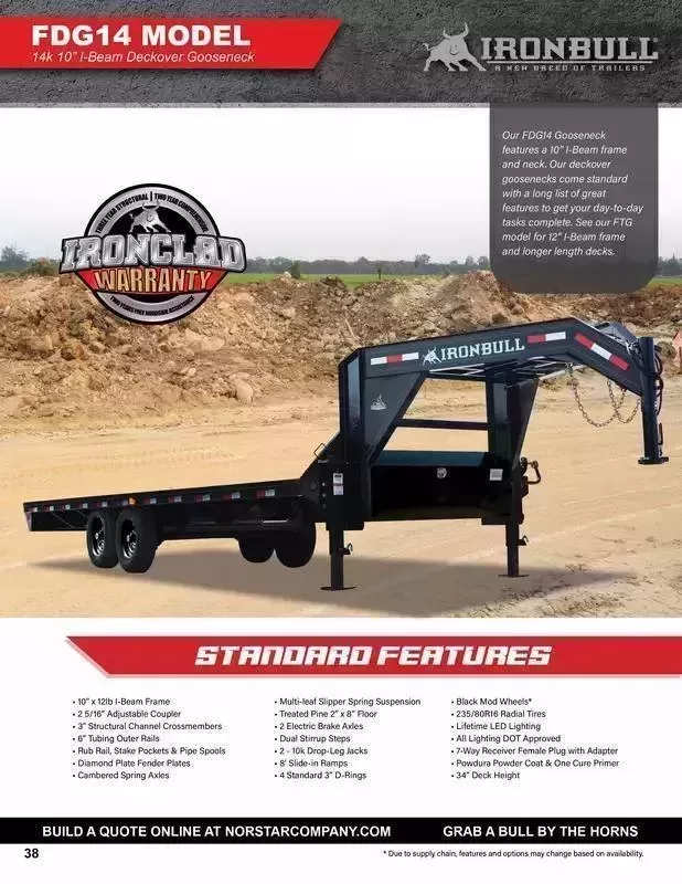 new Equipment / Flatbed Trailers Norstar  for sale, in Coeburn, VA Thumbnail 3